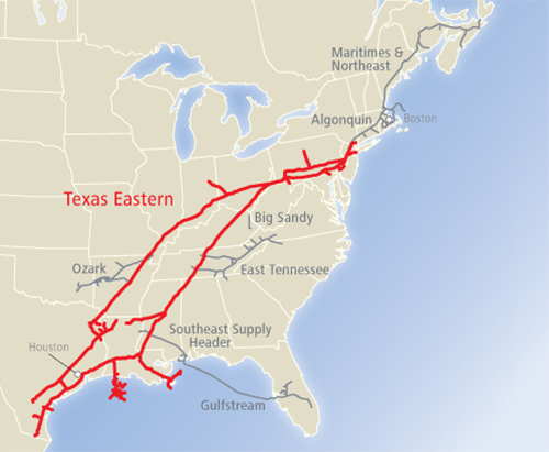 map_texas_eastern